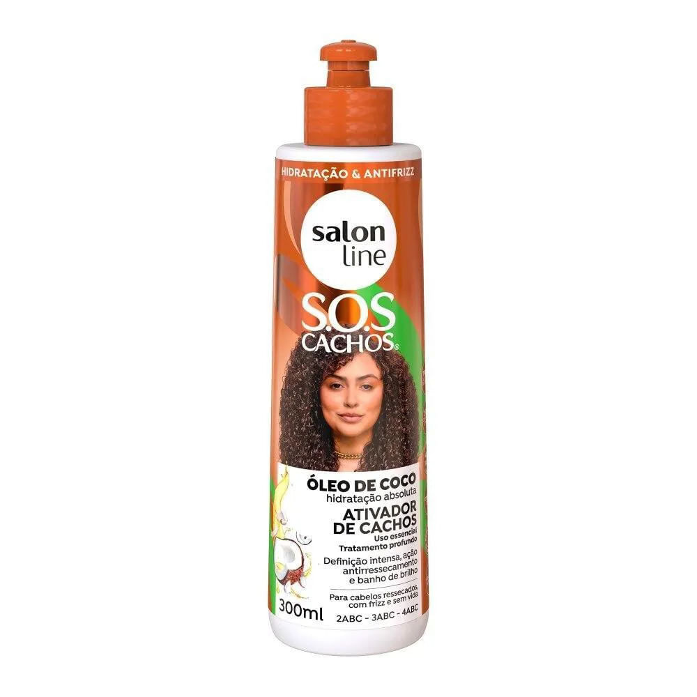 Ativador de Cachos S.O.S Cachos Coco Tratamento Profundo 300ml